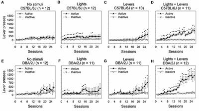 Stimulus Complexity and Mouse Strain Drive Escalation of Operant Sensation Seeking Within and Across Sessions in C57BL/6J and DBA/2J Mice